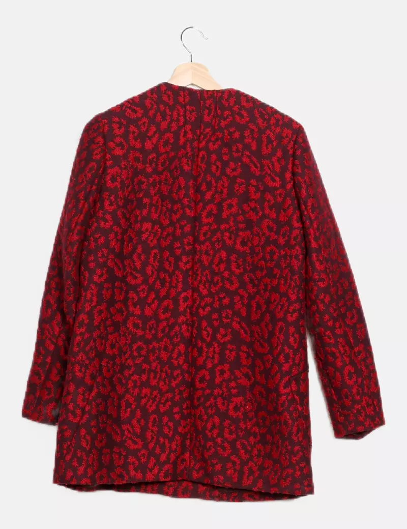 Vero Moda Abrigo bicolor estampado