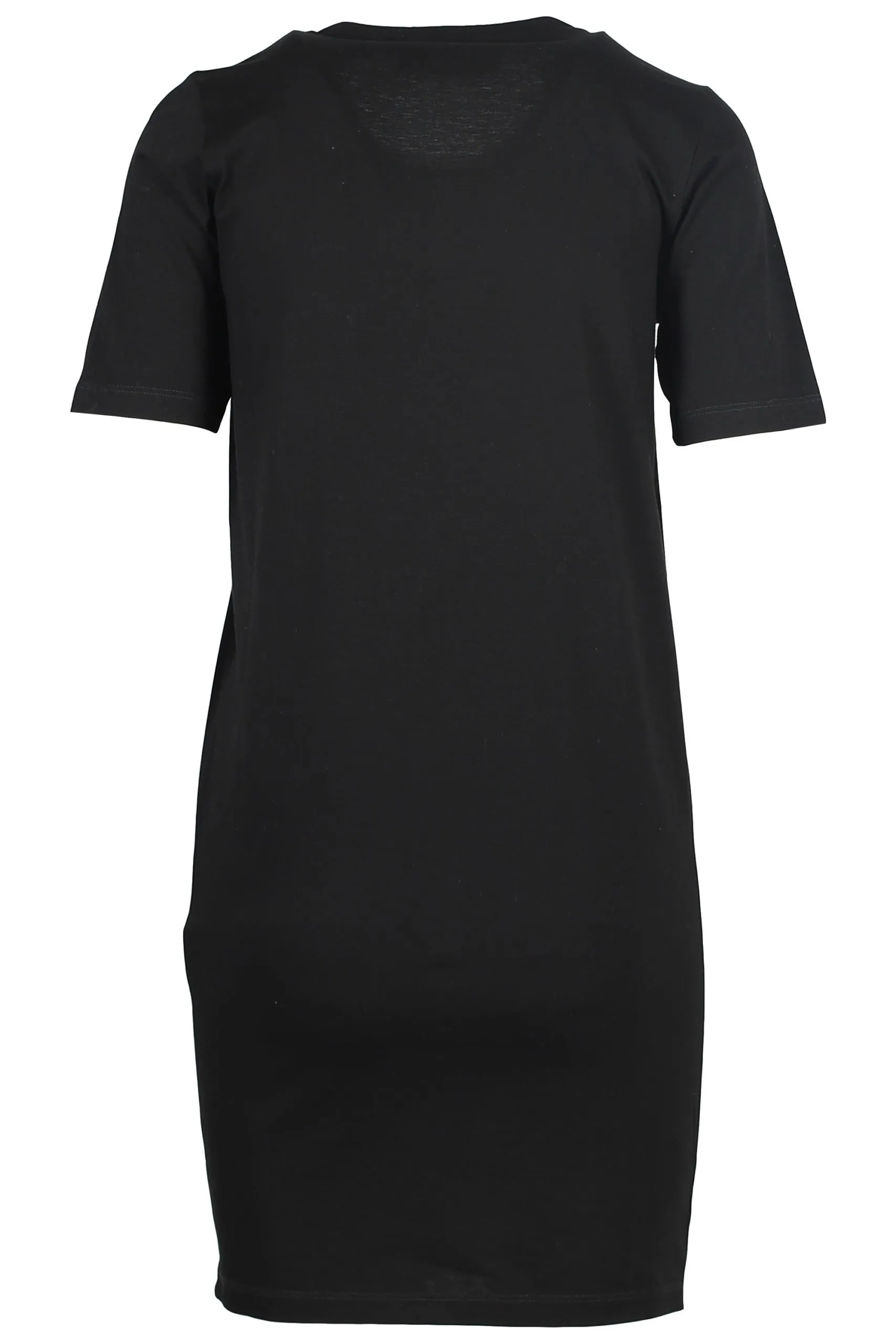 Vestido camiseta negro con logo 