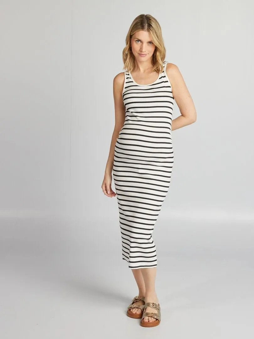 VESTIDO DE CANALé PREMAMá  BLANCO