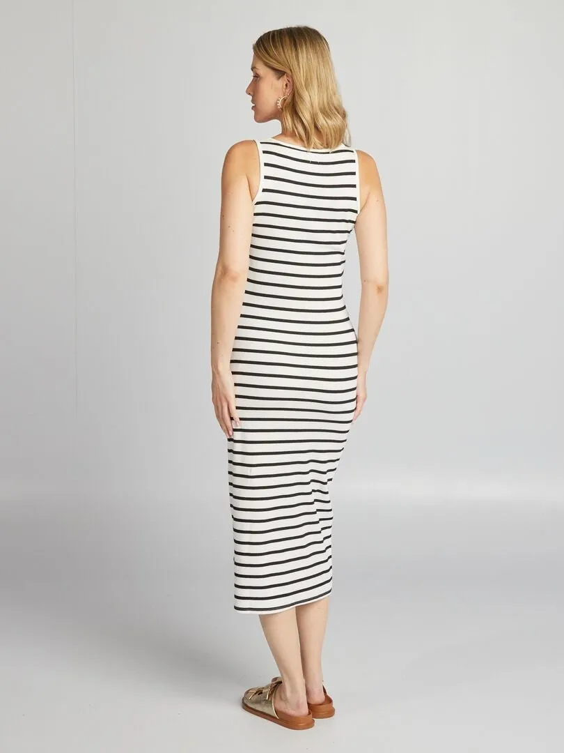 VESTIDO DE CANALé PREMAMá  BLANCO