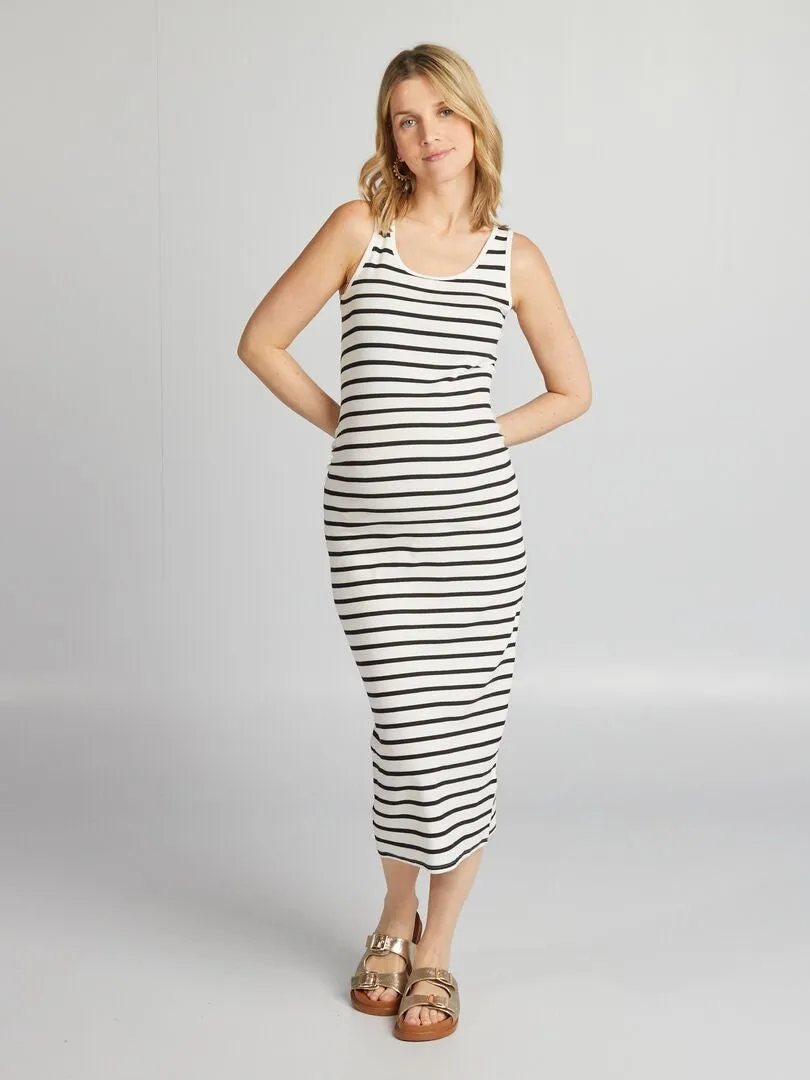 VESTIDO DE CANALé PREMAMá  BLANCO