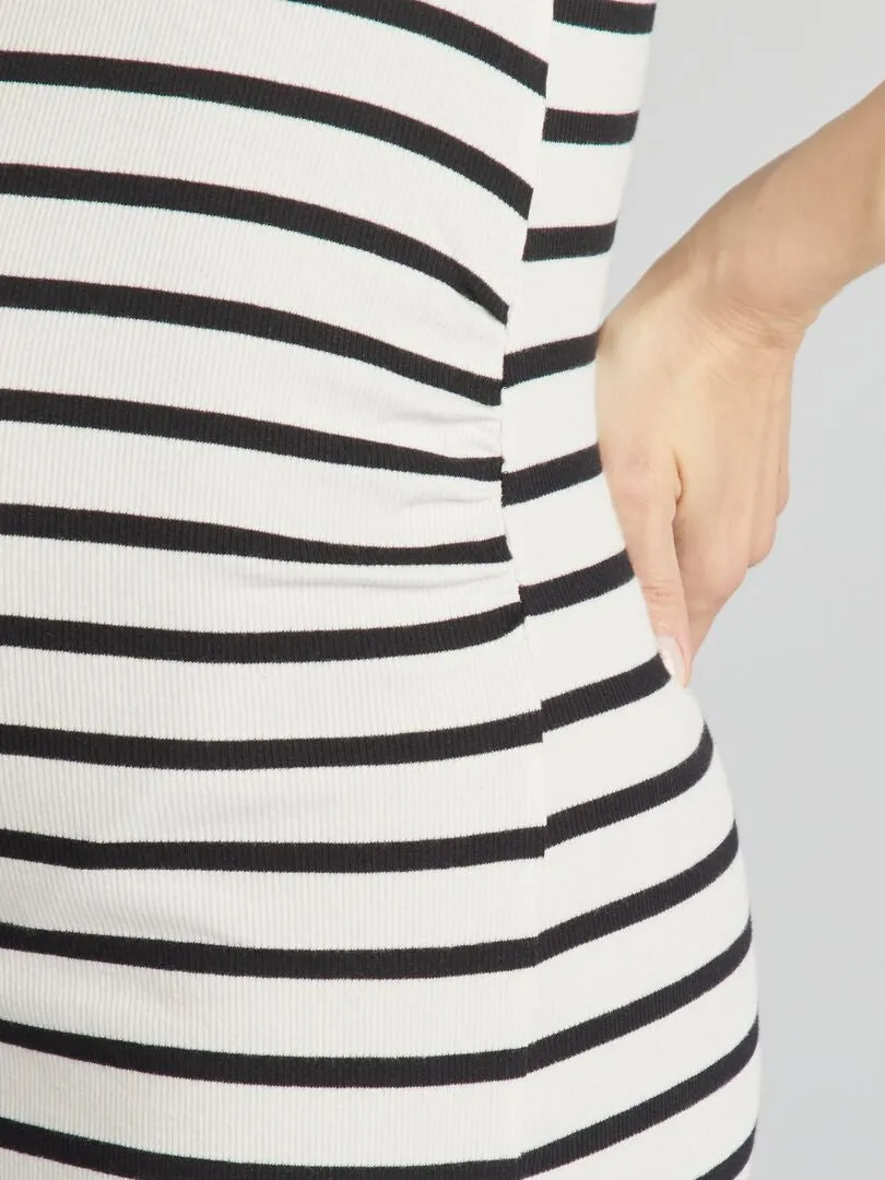 VESTIDO DE CANALé PREMAMá  BLANCO
