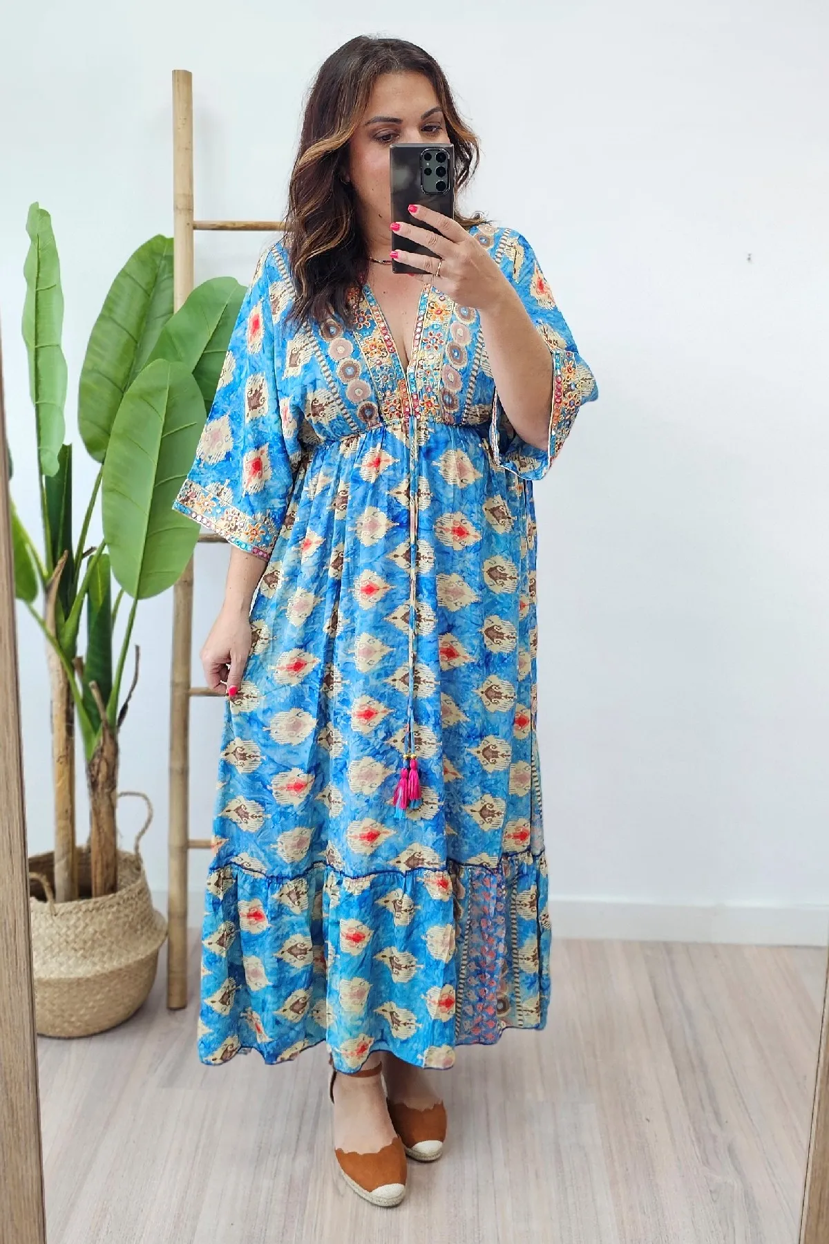 Vestido India Azul