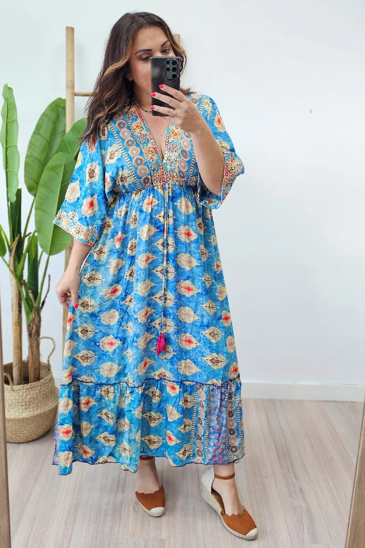 Vestido India Azul