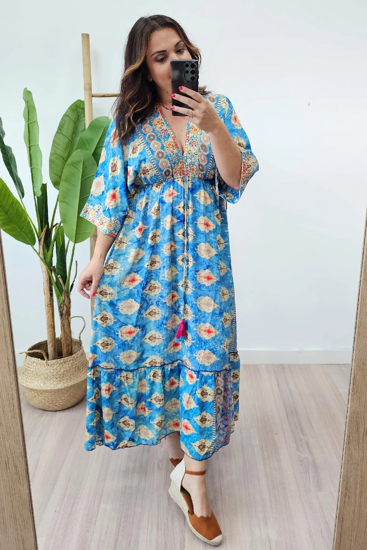 Vestido India Azul