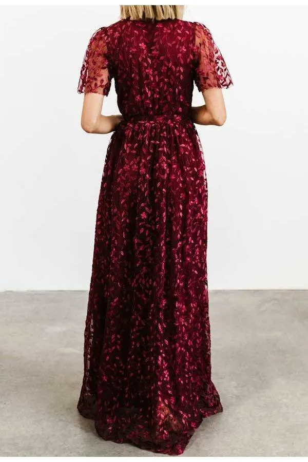 Vestido largo Hojas de gala Nerea