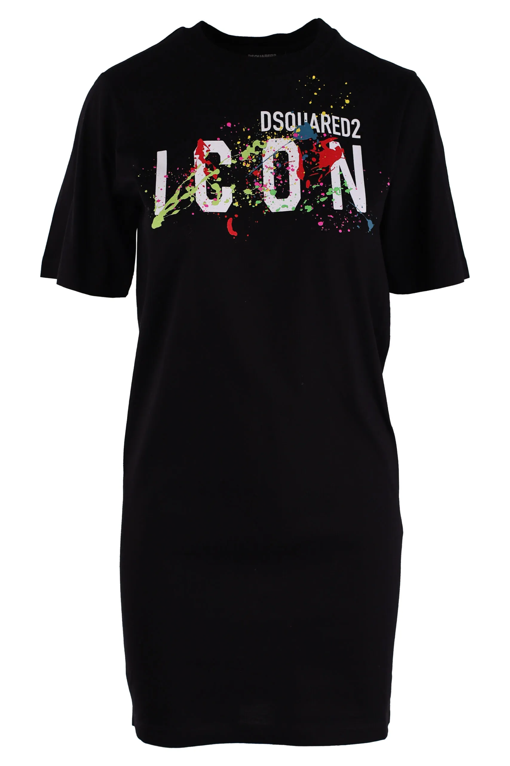 Vestido negro con logo 