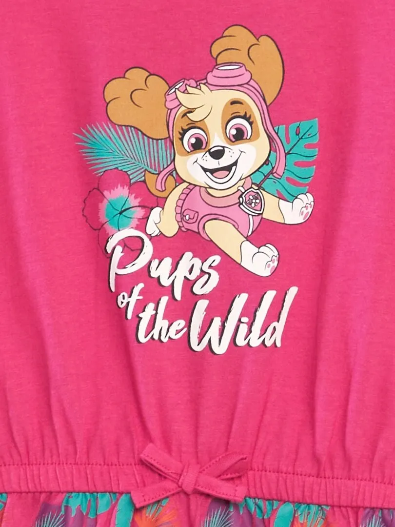 VESTIDO 'LA PATRULLA CANINA'  ROSA