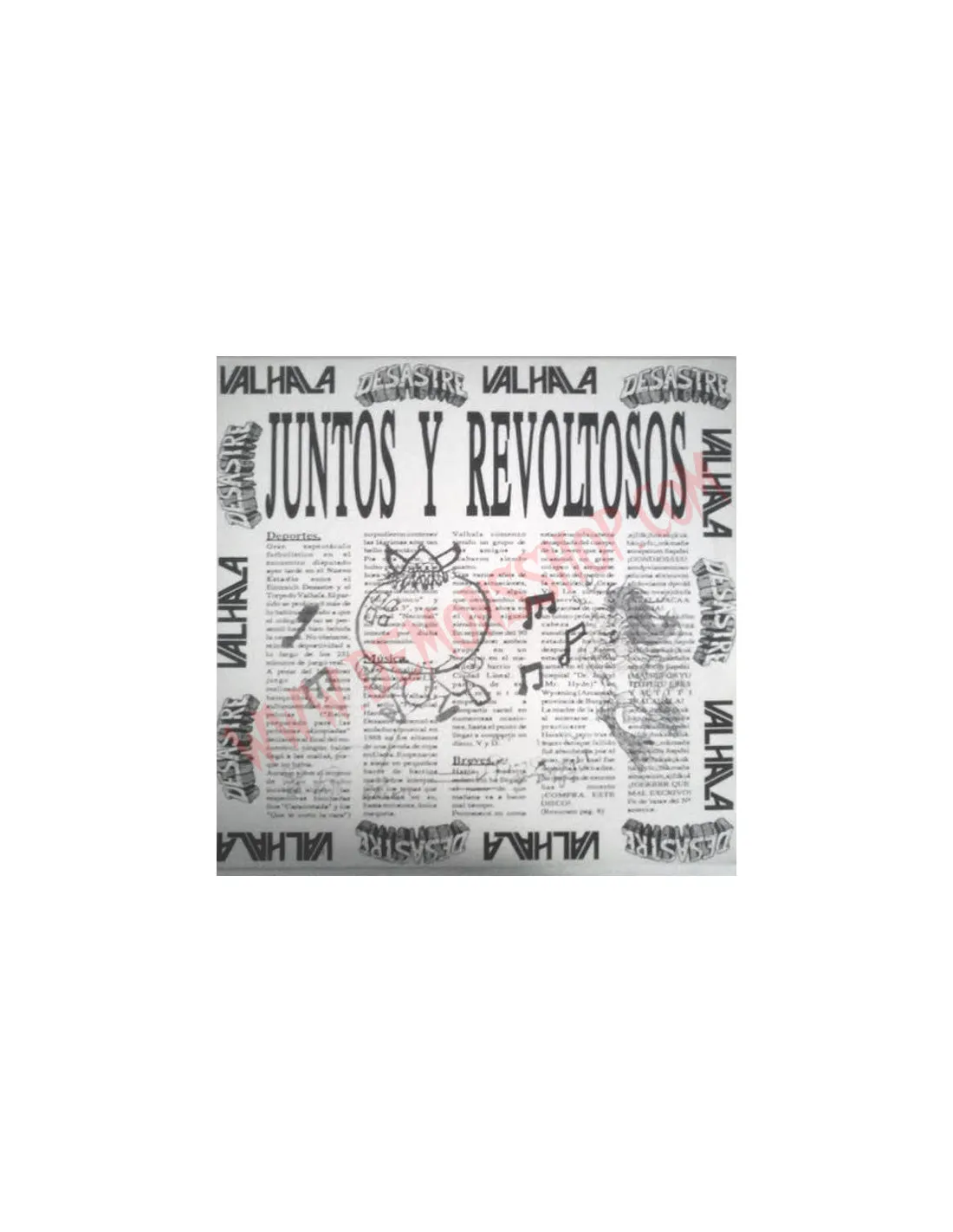 VINILO LP DESASTRE + VALHALA  JUNTOS Y REVUELTOS