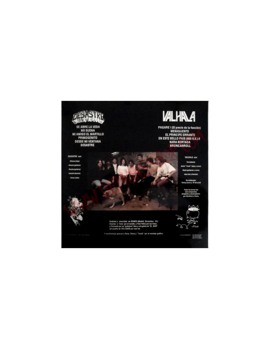 VINILO LP DESASTRE + VALHALA  JUNTOS Y REVUELTOS
