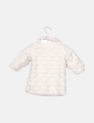 Young Dimension Abrigo blanco pelo