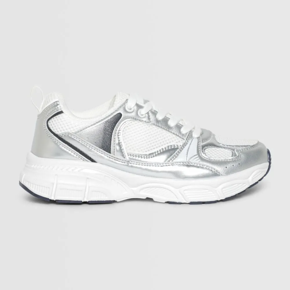 Zapatillas Urbanas Hypnotic Para Mujer Cromo Plateado