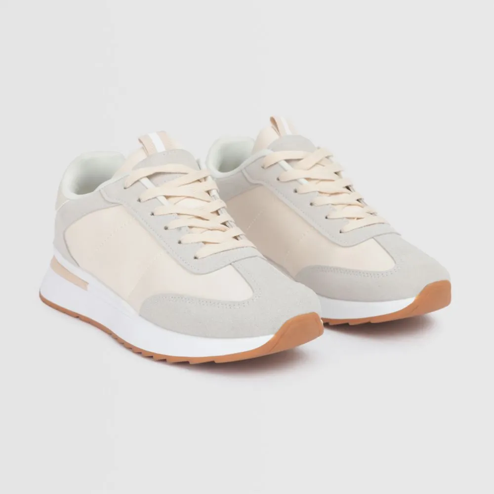 Zapatillas Urbanas Malabar Para Mujer Platsue Crema