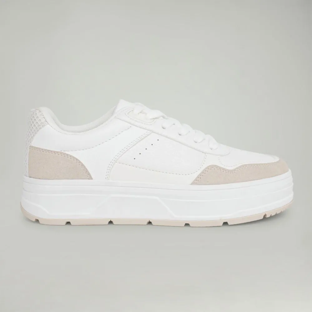 Zapatillas Urbanas Malabar Para Mujer Sandplat Beige