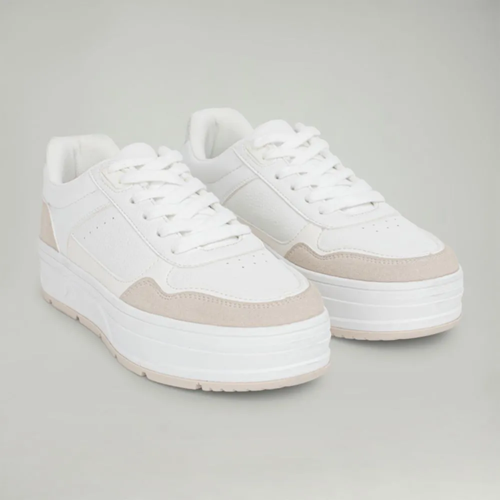 Zapatillas Urbanas Malabar Para Mujer Sandplat Beige