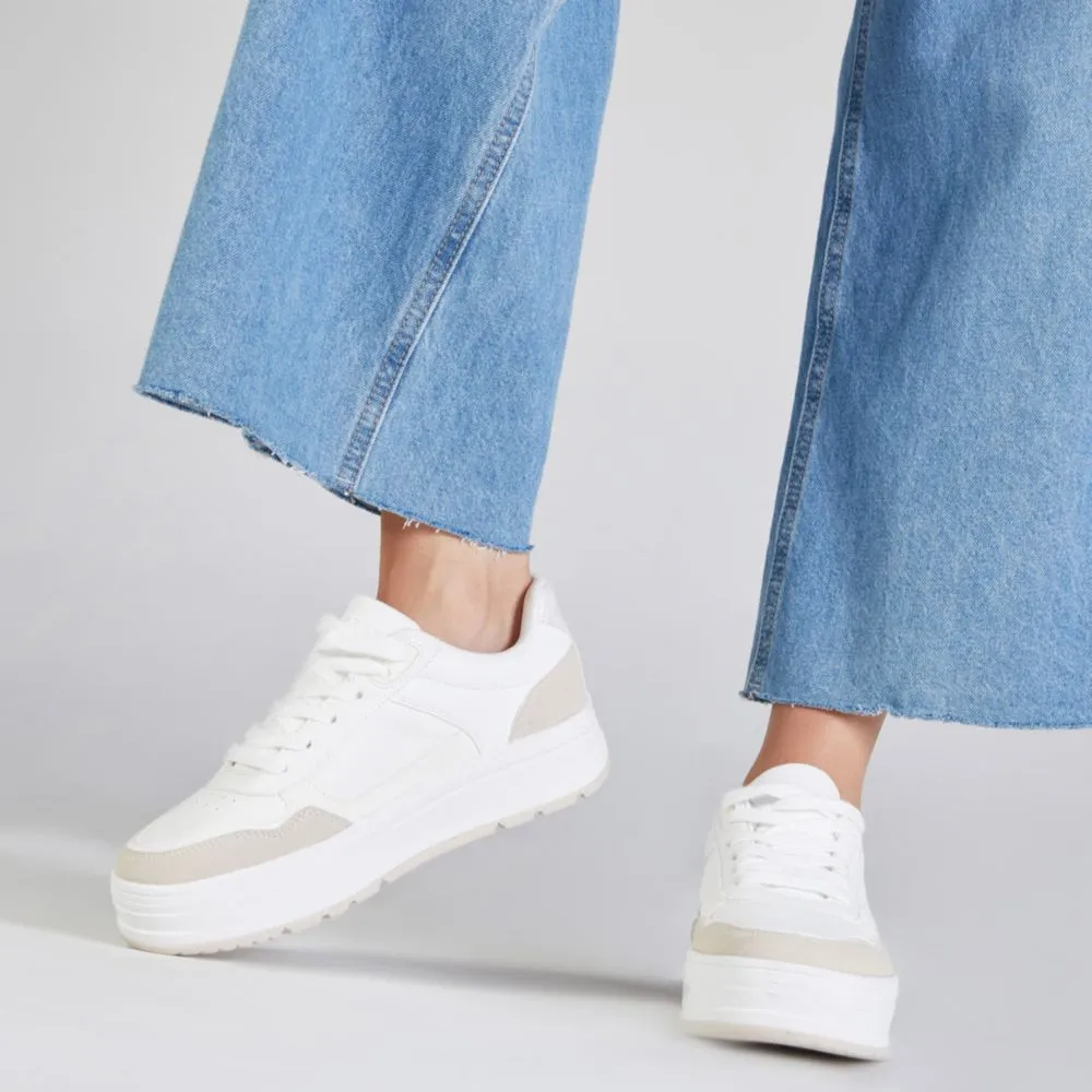 Zapatillas Urbanas Malabar Para Mujer Sandplat Beige