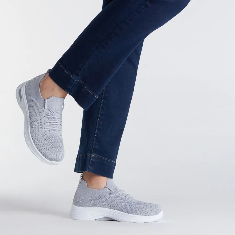 Zapatillas Urbanas Para Mujer Madison Knitpas Gris