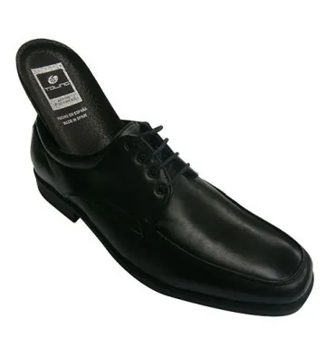 Zapato de vestir con cordones muy cómodo Tolino en negro