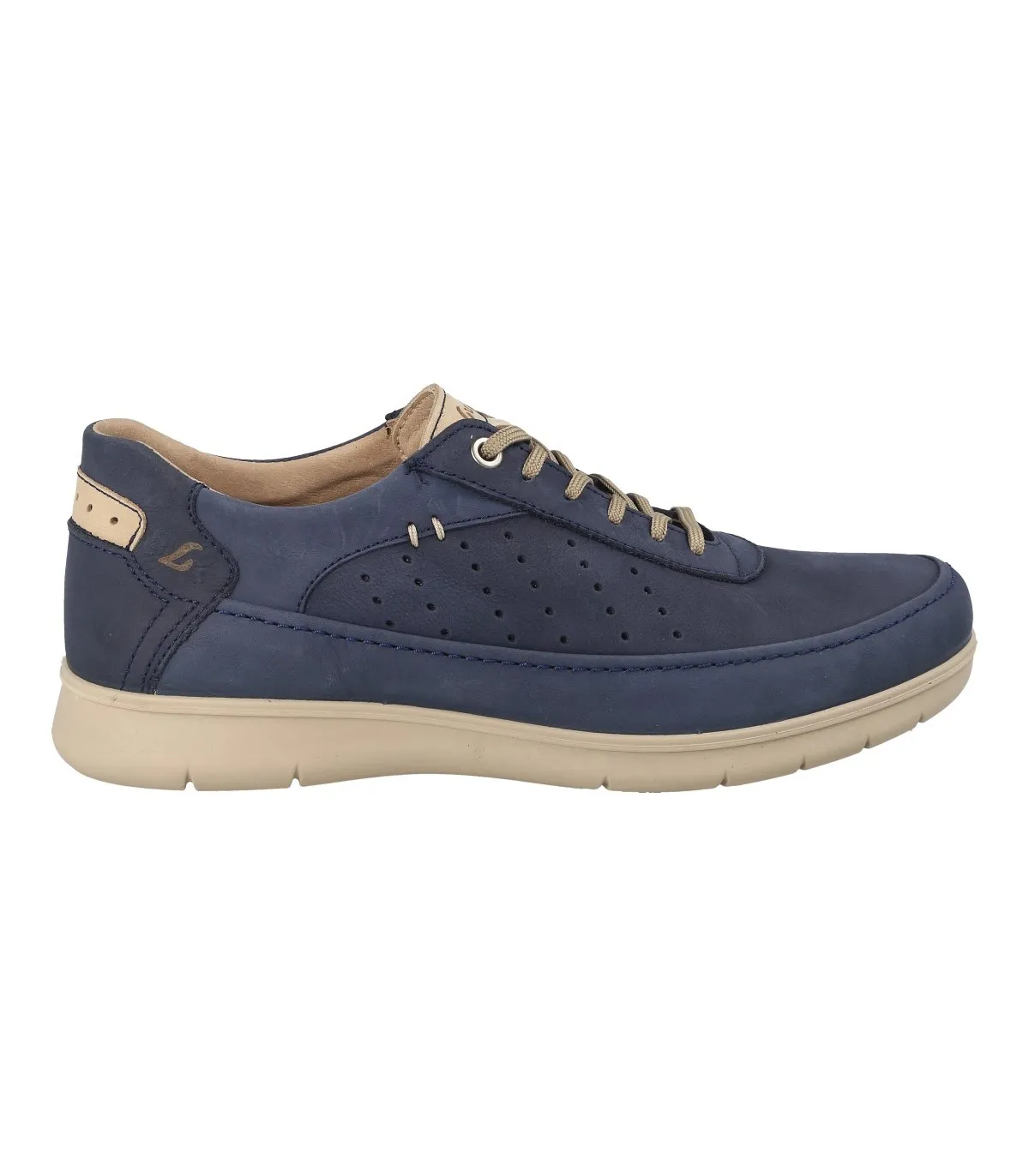 Zapatos de caballero en piel azul marino