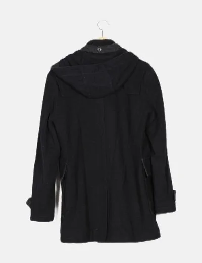 Zara Abrigo azul marino casual