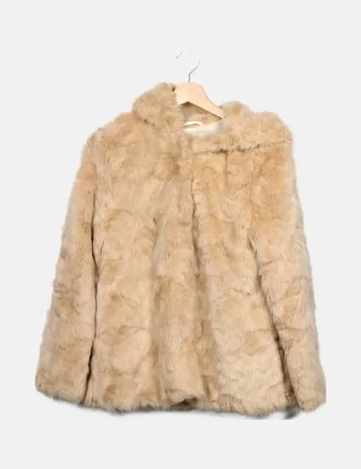 Zara Abrigo de pelo sintético