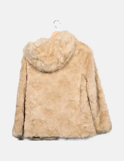 Zara Abrigo de pelo sintético