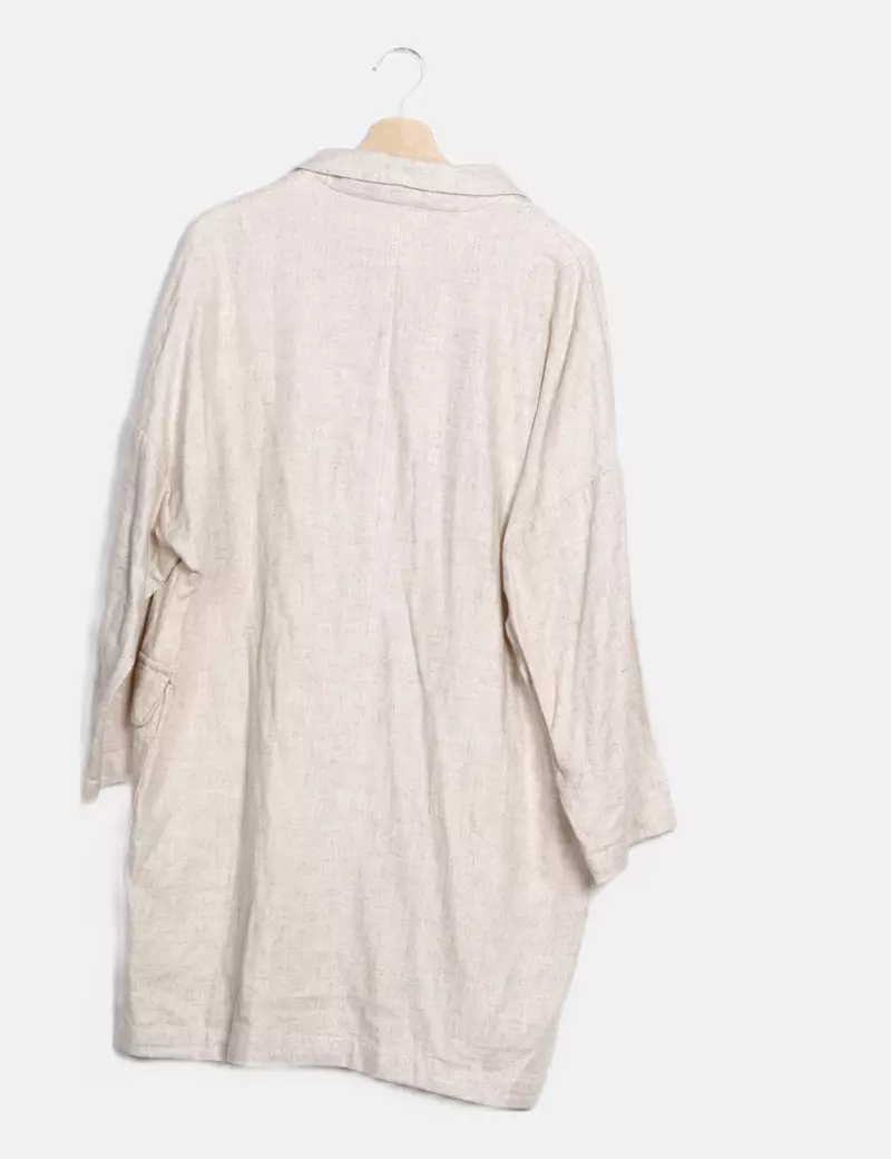 Zara Abrigo largo casual beige