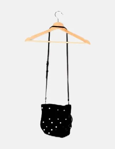 Zara Bolso negro strass