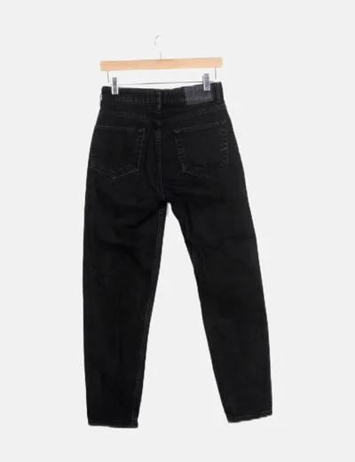 Zara Jeans denim negro boyfriend