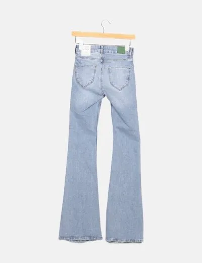 Zara Jeans flare azul claro