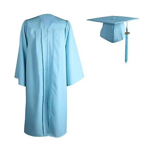 ZIP CLOSURE GOWN ROBE, MORTARBOARD CAP