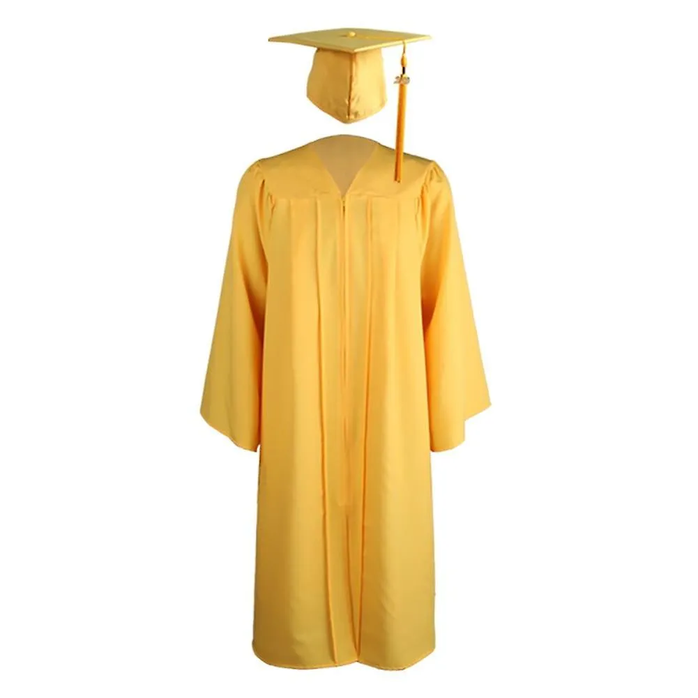 ZIP CLOSURE GOWN ROBE, MORTARBOARD CAP