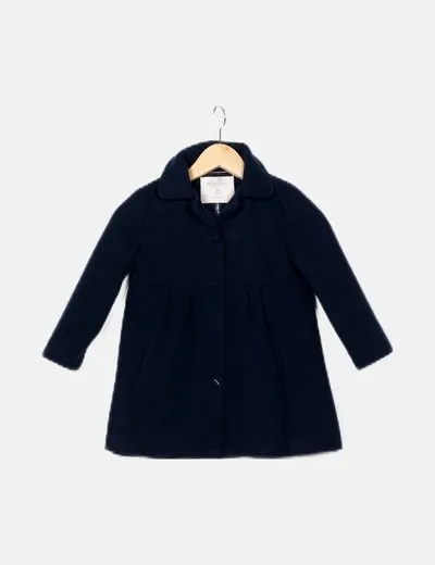 ZY Abrigo azul marino paño