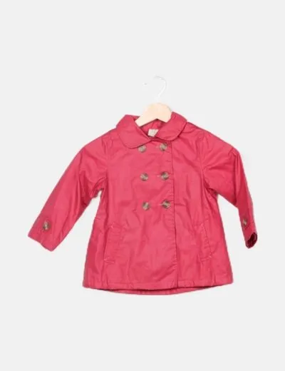 ZY Abrigo rosa detalle botones