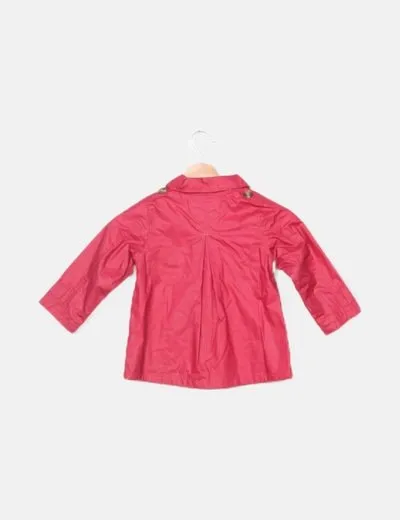 ZY Abrigo rosa detalle botones